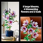 LEGO Botanicals Hibiscus Flower Building Set - Artificial Plant & Flower Building Blocks for Women & Men, Ages 18+ - Home, Office Decor Gift Idea - 10372