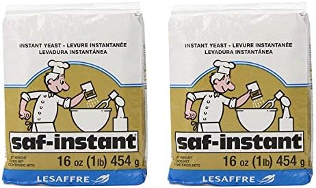 Oasis Supply LeSaffre Saf-Instant Yeast, Gold, 1 Pound, (Pack of 2)