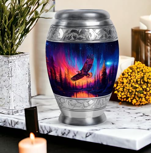 Image of Eagle Urn Keepsake Urn for Ashes for Women 1 Large & 4 Small | Small Cremation Urns for Human Ashes Adult Male & Female, Funeral Urns for Adult Human, Ashes Urns Human Remains
