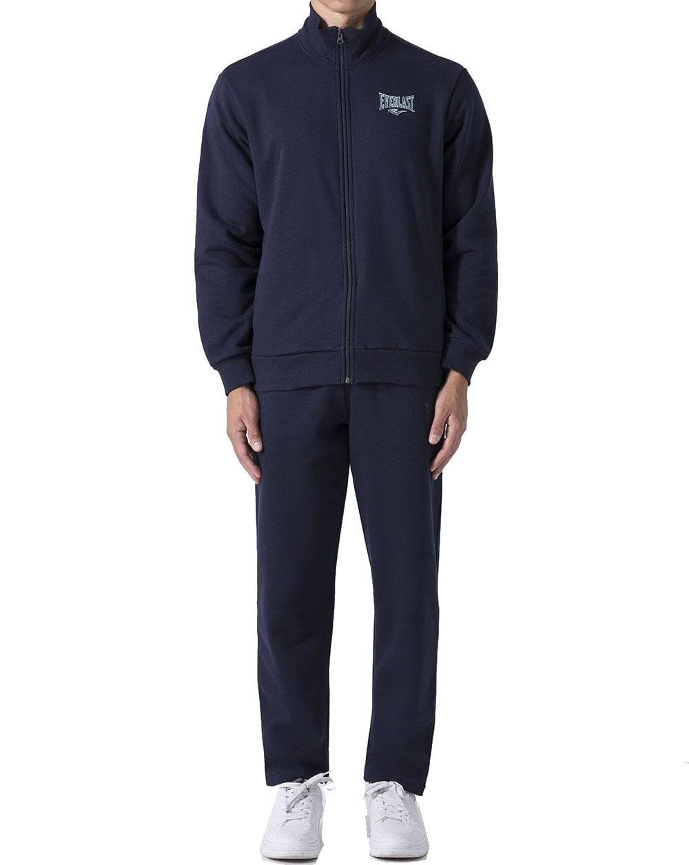 Everlast Tuta da Ginnastica Uomo Completo Sportivo, Blu, XL | Cotone Felpato, Set per Sport e Tempo Libero, Palestra