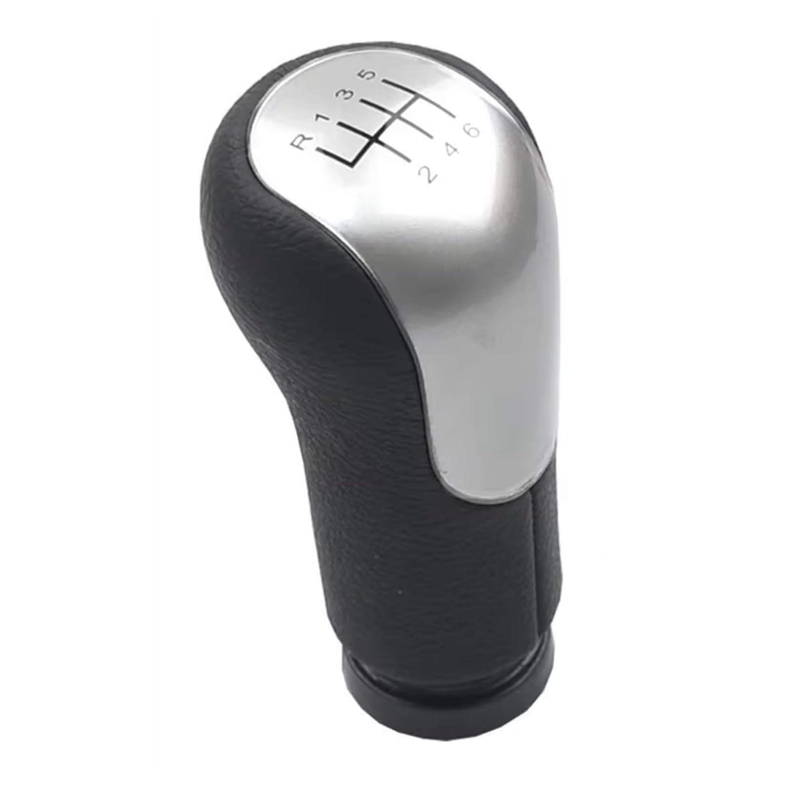EFDDTBHE Compatible with Fiesta for Fusion 2002-2026 for Transit for Connect 2002-2026 Car Styling Gear Shift Knob Lever Gaitor Shifter Shifter Handle(6 Speed Silver Cover)