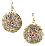 Handmade 3 Toned Basket Weave Earrings | SPUNKYsoul Collection