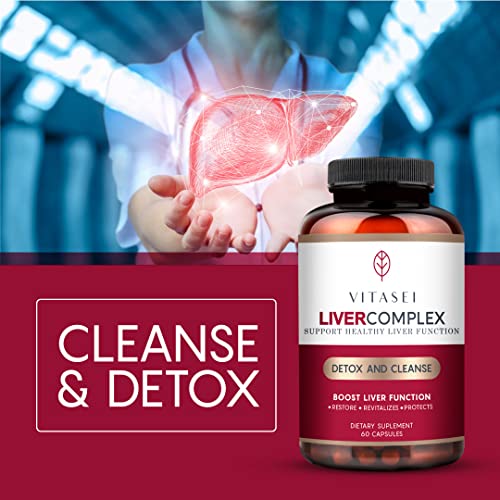 Liver Cleanse Detox & Repair, Liver Complex W/Milk Thistle Extract, Garcinia, Curcumin C3, Support Herbal Supplement, Detox Formula for Women & Men, 60 Capsule (Pack of 3) - Image 6