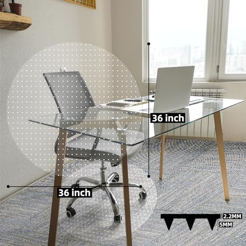 Labeta OFFICE CHAIR MAT For Carpets, 36 Inch × 36 Inch Round Computer Chair Mat thumb #6