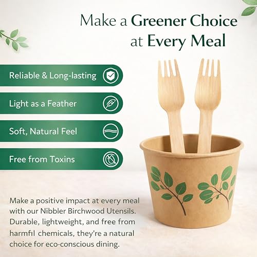 Image of Small Wooden Fork 140 mm, Pack of 25