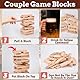 Vibbang The Lust Tower Blocks, Naughty für Erwachsene, 48 Holzblöcke Adult Couple Games Night Board Games, Holzblöcke mit Wahrheit oder Pflicht Fragen und Herausforderungen