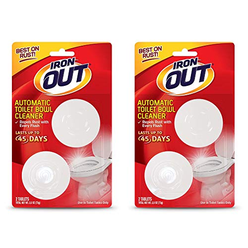 Iron OUT Automatic Bowl Repel Rust and Hard Water Stains with Every Flush, Household Toilet Cleaner