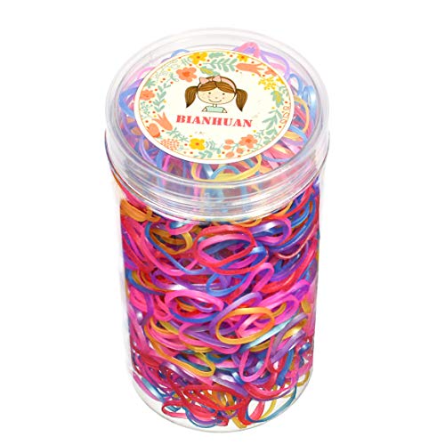 BIANHUAN ヘアゴム こども 約1000本 セット おしゃれ かわいい カラフル ベビー ヘアアクセサリー ゴム 髪 リボン 赤ちゃん 髪留め 女の子 髪飾り 髪ゴム 誕生日 ドレス プレゼント 発表会