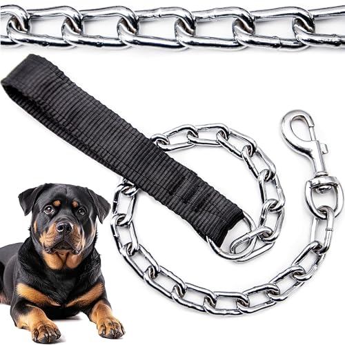 Forte clip a scatto: dispone di un robusto gancio girevole (più grande delle catene da 4 mm) che può essere utilizzato per collegare collare o imbracatura per cani, offrendo una forte resistenza alla trazione. È semplice da legare su collari per cani o cinghie pettorali.