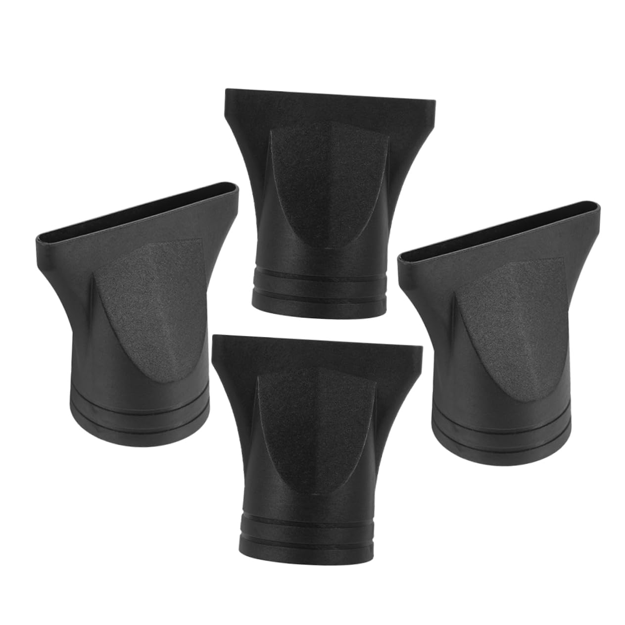 Accessori Prestazioni Concentrato Ugelli 4 per Concentratori Asciugacapelli Pezzi e Flusso Stretti in Plastica Nera Adatti da 4-4,8cm D'aria Migliorate Phon