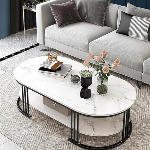 Image of Coffee Table Centre Table (Black White, Full)