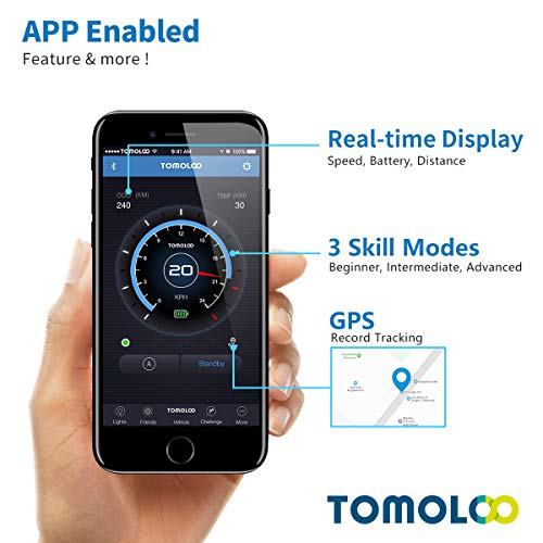 Tomoloo Hoverboard With Bluetooth And Rgb Lights, Smart App Hover Board With Ul2272 Certified, 6.5 Inch Bluetooth Self Balancing Scooters For Kids And Adults #TOP5