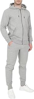 Fulidngzg Men's Jogging Suit Cotton Sportswear Jogging Suit Hooded Sweat Suit Jogging Suit Tracksuit Set Winter Warm Sportswear Complete Tracksuit Jogging Suit Sports Suit