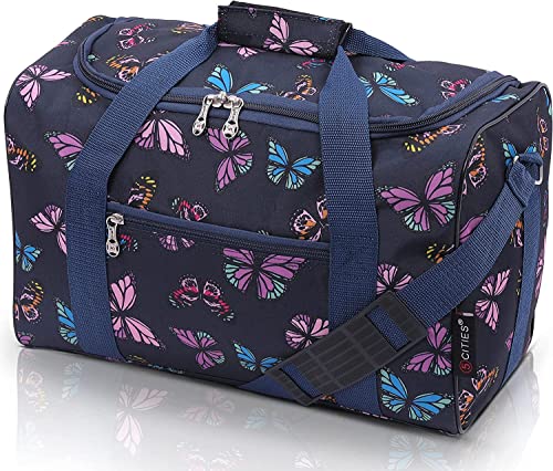 5 Cities Ryanair 40x20x25 Tamaño Máximo Viaje Maleta De Mano Maleta Cabina Avion Mochila Garantía De 2 Años (Mariposas Marinas)