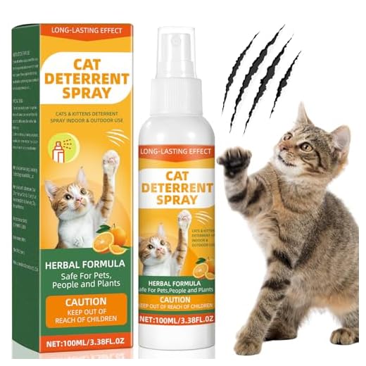 GDBadais Cat Repellent Spray, Cat Deterrent Spray - Indoor & Outdoor Training Safe, Protect Furniture, Sofas, Rugs, Restricted Areas-for Behavior, Natural, Effective - Formula 7
