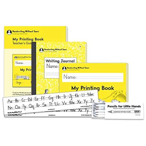 Handwriting Without Tears 1st Grade Printing Bundle - Includes My Printing Book Student Workbook, Teacher's Guide, Writing Journal B, Pencils for Small Hands Cover
