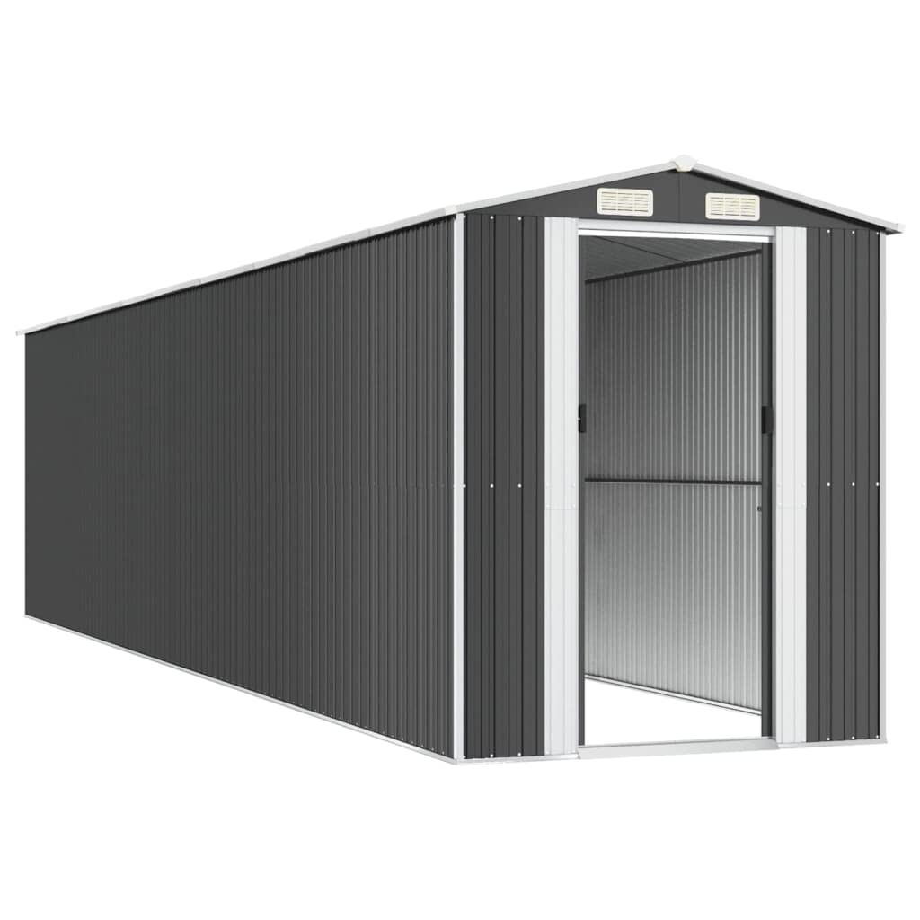 Générique Abri de Jardin Anthracite 192x855x223 cm Acier galvanisé,Maison & Jardin,Pelouses & Jardins,Vie en extérieur,Structures extérieures,Cabanes & abris de Jardin,3147457