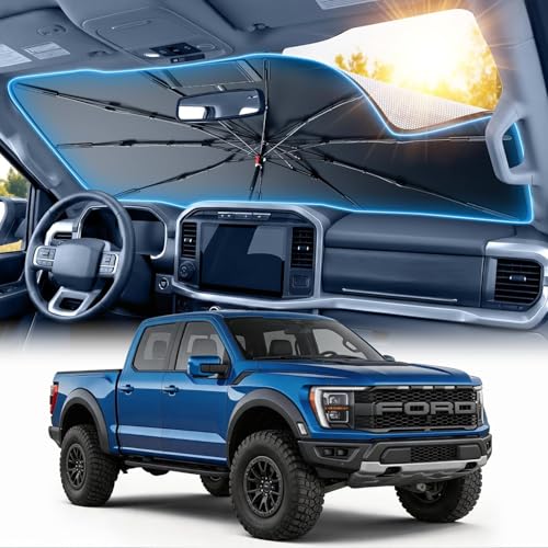 Adefor for Ford F150 Windshield Sun Shade Umbrella