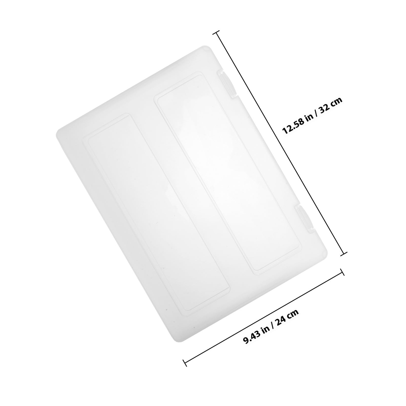 Estuche de Almacenamiento Transparente para Documentos A4, 4 Piezas, Caja de Archivo Portátil de Plástico Pp Hebilla a Presión, Apilable, para Oficina y Organización de Papeles