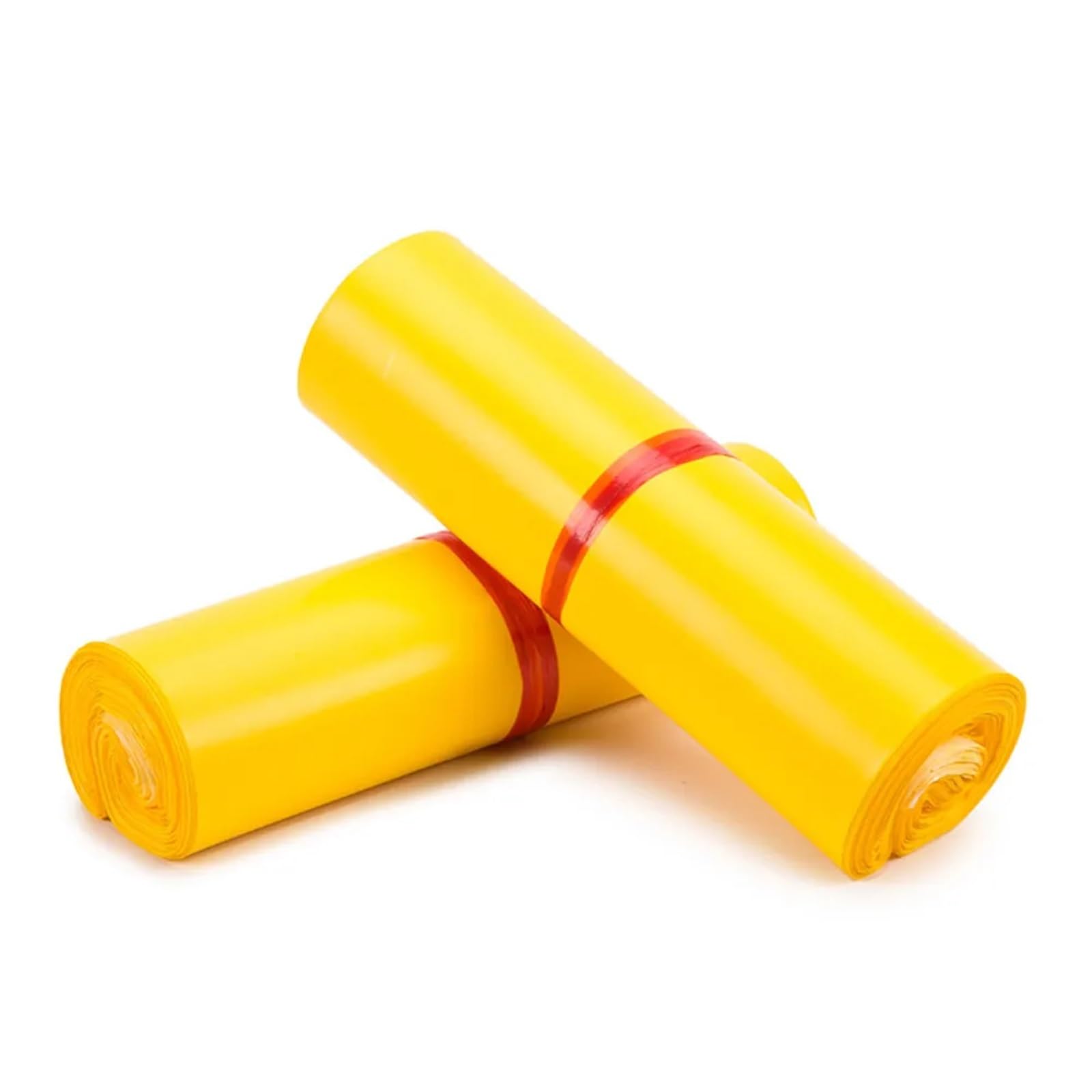Buste per Spedizioni 100 pz Giallo Poly Mailer Sacchetto di spedizione in plastica Buste postali Impermeabili autosigillanti Buste for imballaggio for corriere della Spesa(20x35cm)