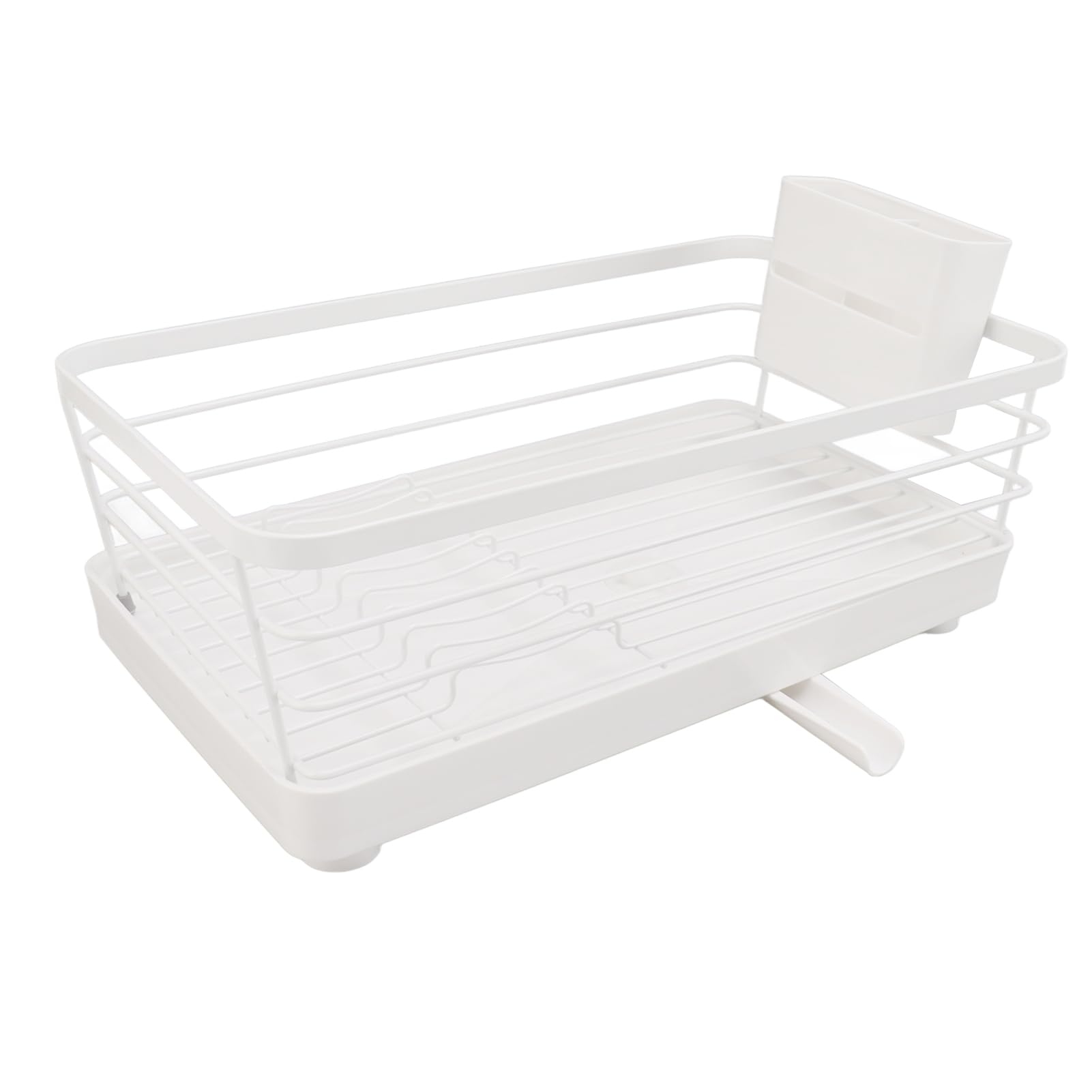 Küchengeräte, Küchenorganisation, Geschirrständer, Moderne, große Kapazität, rostbeständig, platzsparende Abtropfgestelle mit Abtropfschale für die Küchentheke (Klein)