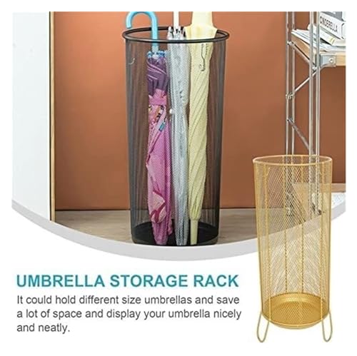 Boîte de rangement pour parapluies en fer avec support multifonctionnel