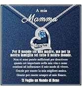 Celebra la collana della mamma / Collana con ciondoli personalizzati per mamma moglie / Regalo di gioielli incisi personalizzati in oro 14K o argento sterling per la mamma - Italia