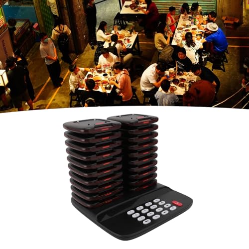 Effektiv Personsökare för Restauranger - 20 Enheter med Vibration