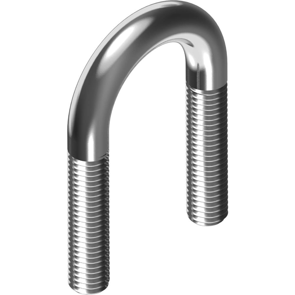 Rundstahl DIN 3570 M12 pour fixer vos tuyaux de serre et structures de jardin 2"