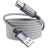 cable usb pour imprimante hp deskjet 2130 [Matériau durable] : le câble est fabriqué en nylon tressé de haute qualité avec une excellente résistance à l'abrasion et à la flexion, même avec des branchements et débranchements fréquents et une utilisation quotidienne, il peut maintenir de bonnes performances et une longue durée de vie, ce qui vous évite les coûts et les tracas de remplacement du câble.
