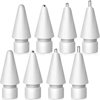 Replacement Tips for Apple Pencil - Upgraded No Wear Out Metal Tips for 1st/2nd Gen/USB-C Apple Pencil (8 PCS)