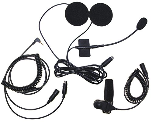 Stabo Elektronik 50113 MHS-650 - Auriculares para Casco Jet y Integral, Color Negro