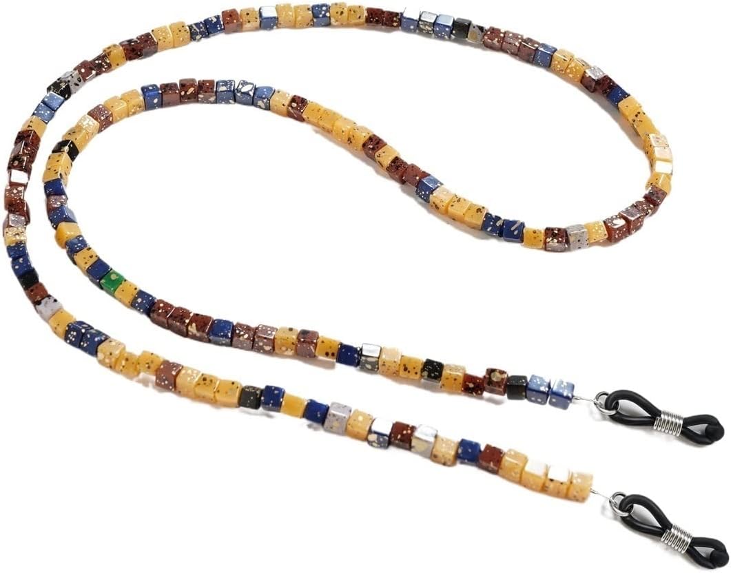 HOOENG Chains Glasses Lanyard for Women Acrylic Beaded Eyewear Retainer Fashion Eyewear Retainer