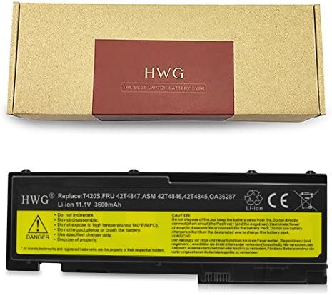 HWG T420S Battery for Lenovo ThinkPad T420S T420Si 0A36287 42T4844 42T4845 42T4846 42T4847 45N1036 45N1037(Not for T430S)