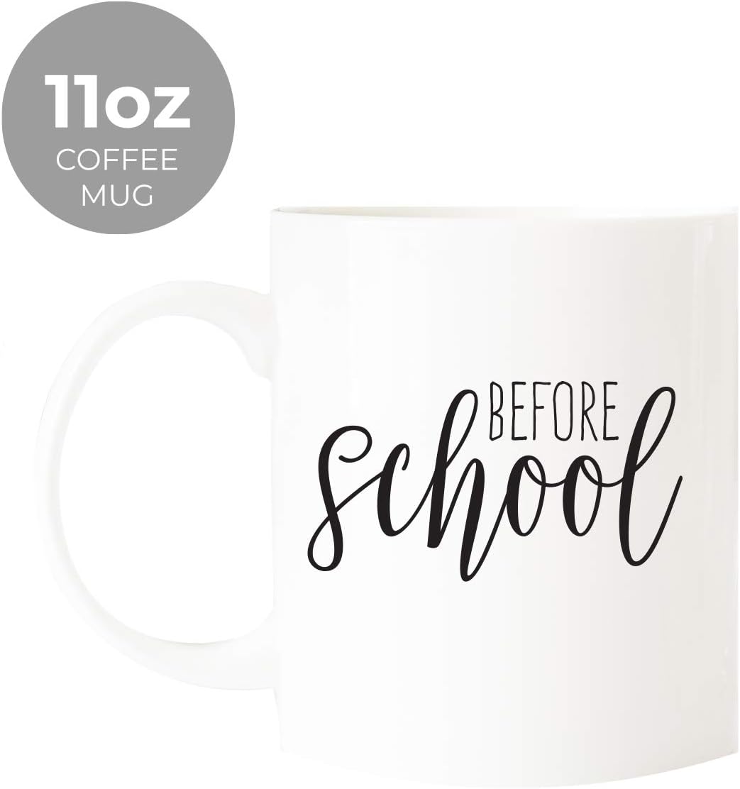 Canopy Street Before School/After School Coffee Mug And Stemless Wine Cup Gift Set/Teacher Appreciation/Daycare Provider Thank You/Back to Schools Drinkware
