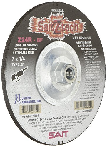 Depressed Center Whl, T27, 7x1/4x5/8-11, ZA