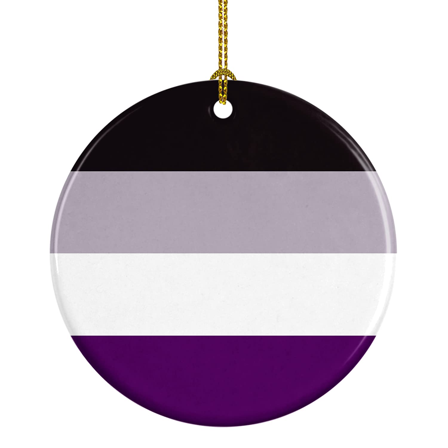 Décoration de Noël Asexual Pride céramique suspendue multicolore Caroline's Treasures