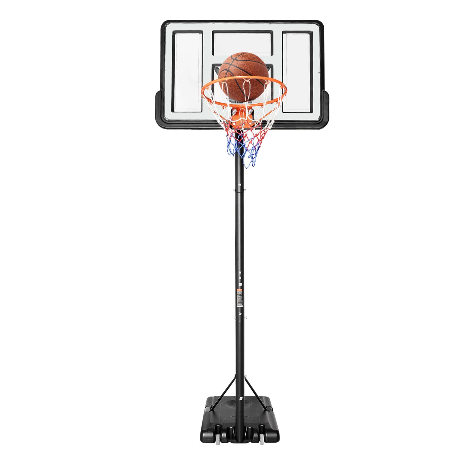 Tragbarer Basketballkorb-Ständer, höhenverstellbarer, tragbarer Backboard-Mechanismus, Basketball-Set für Kinder und Erwachsene