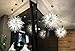 GDNS Chandeliers Firework LED Light Dandelion Chandelier Stainless Steel Crystal Pendant Lighting Ceiling Light Fixtures Chandeliers Lighting,Dia 27 inch