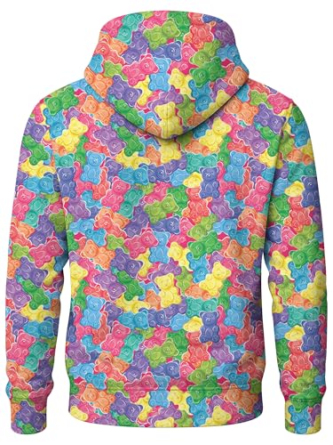 Image of PAGYMO Graphic Hoodies for Men Funny Novelty Pullover Hooded Sweatshirt | Funny 3D print, cool novelty design, colorful pattern, mens graphic pullover hoodie, sarcastic style, funky winter fashion