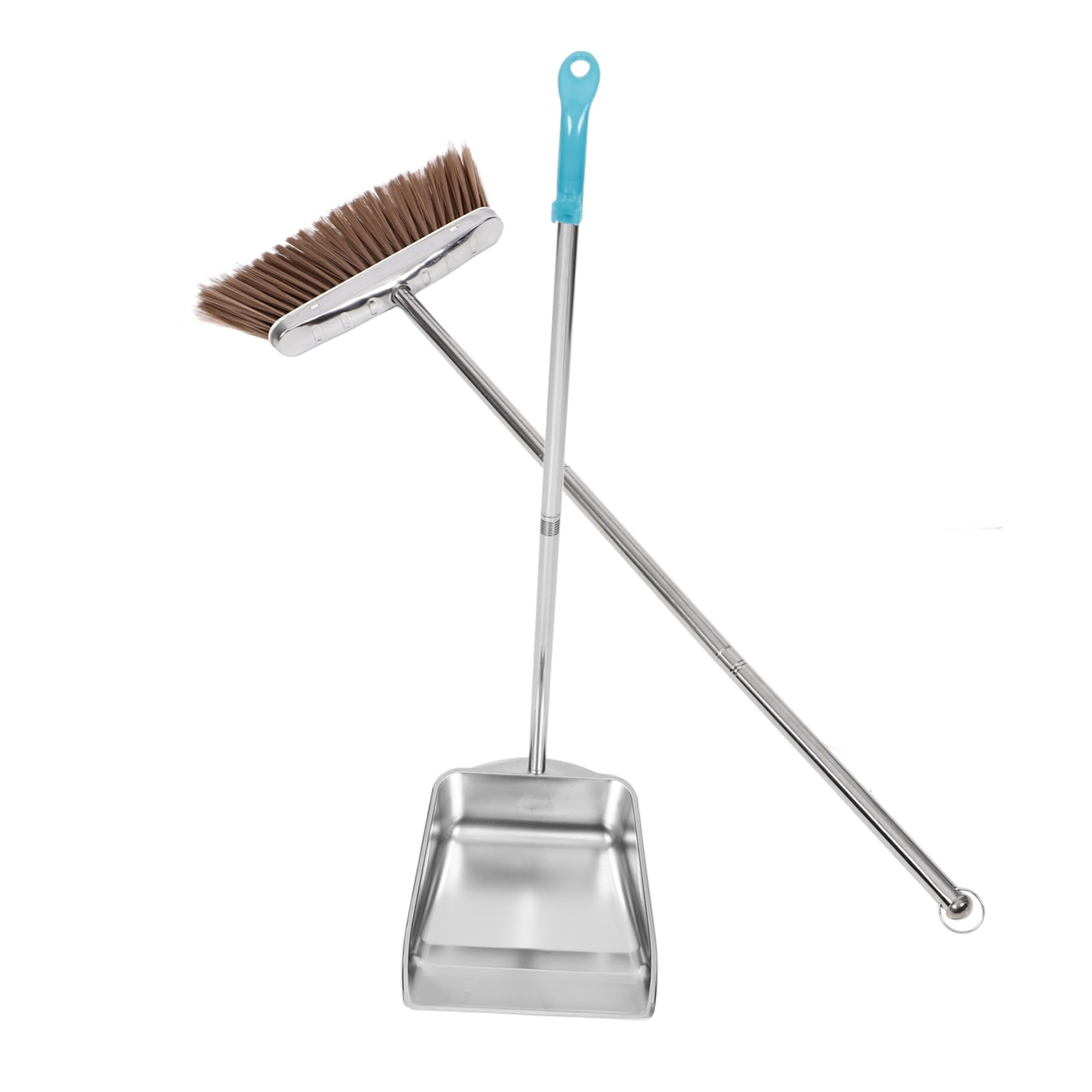 Garneck Home Use Dust Pan and Brush Set Broom and Scoop Wide and Deep Cleaning Shovel