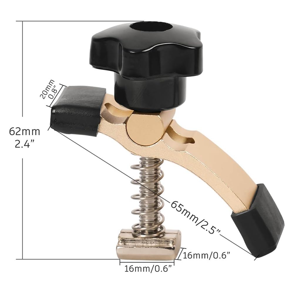 PRATYAHARA Kit de Mini Pinces de Maintien 2 Pièces, Pince de Routeur CNC pour le Travail Du Bois et des Métaux, avec Machine de Routeur CNC 3018