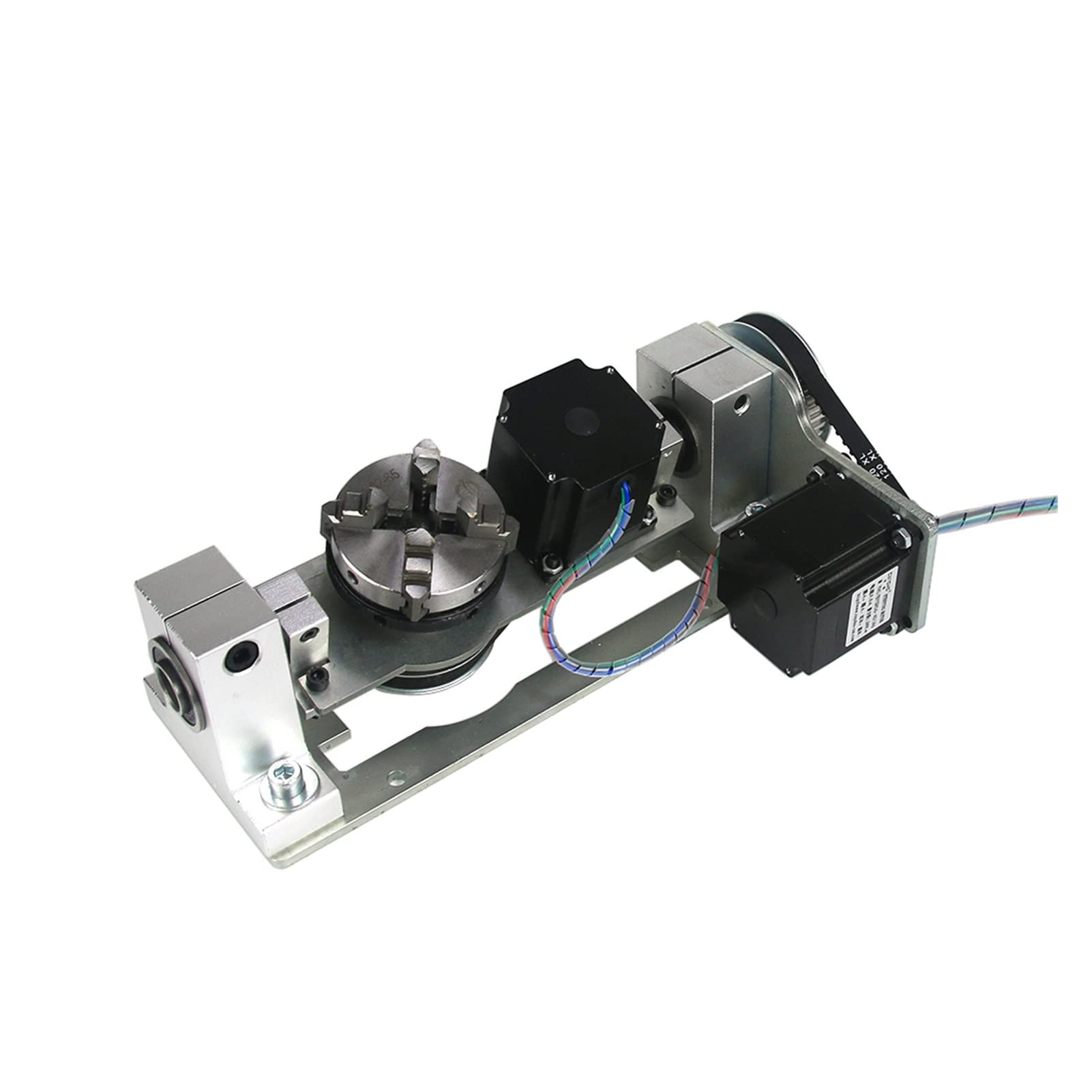 Hauteur Centrale 5 CNC de 5 mm Axe Rotatif 4 mâchoire Chuck 60 mm for 5 Axes CNC Machine à Gravure du routeur,Réglage Précis