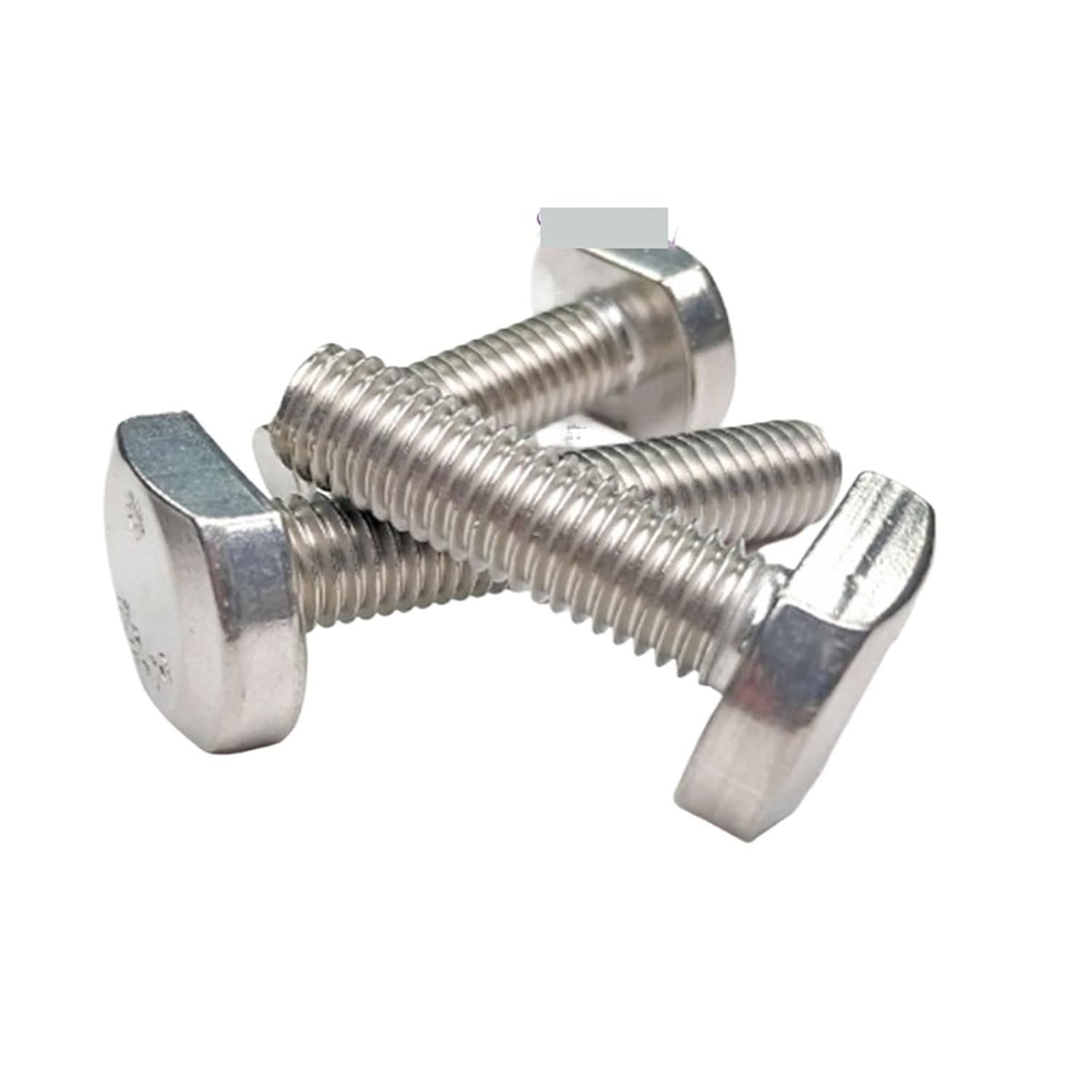 1-5pcs M5 M6 M8 M10 M12 Bolts for T-Slot Stainless Steel Square T-Head Screw Chute for T Track(X20mm,M5 5PCS)