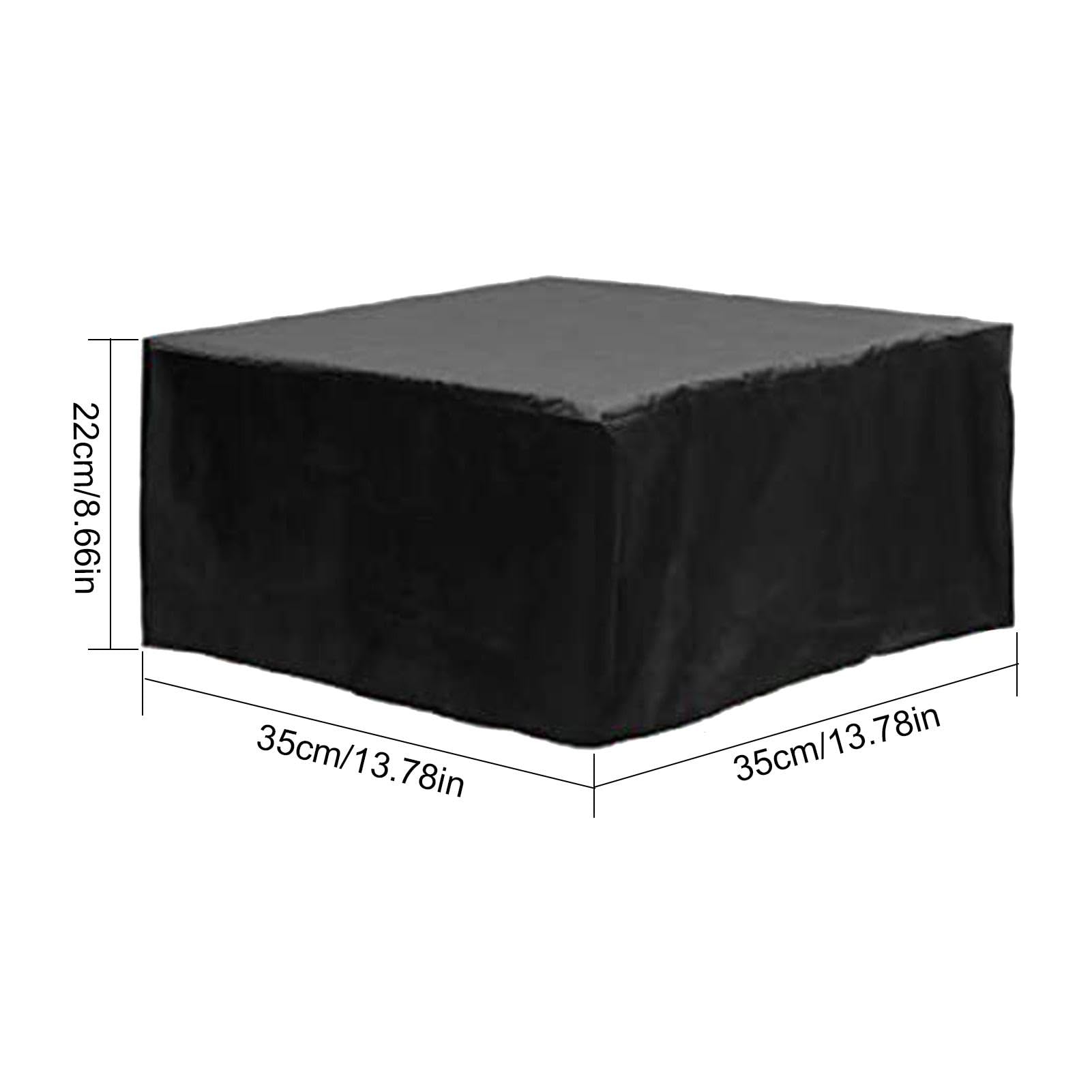 Housse Anti-Poussière Projecteur 35x35x22 Cm - SEABABOO Tissu Oxford Noir, Cordon De Serrage, Protection Universelle Cinéma Maison