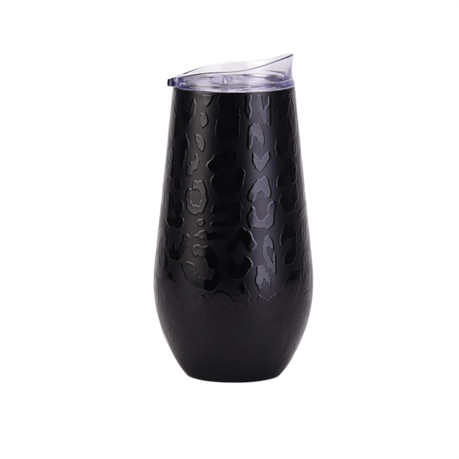 ZyCC Stainless Steel Vacuum Insulated Mug, Portable Large Capacity Leopard Thermostatic Cup For Hot Cold Drink (Color : B, Size : 350-800ML)