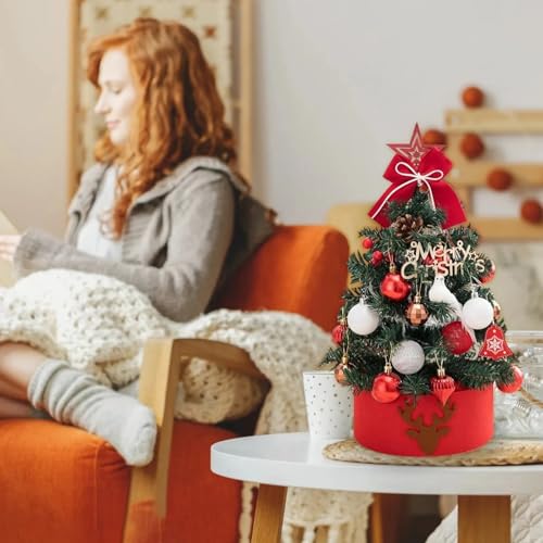 Mini árbol de Navidad artificial de sobremesa para decorar tu hogar y cocina con encanto 4