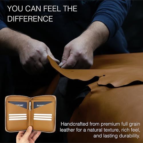 Travaci Full Grain Leather Passport Holder