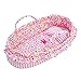 June Garden Cozy Dream Doll Bassinet - Baby Doll Portable Carrier - Fits for American Girl Dolls up to 18