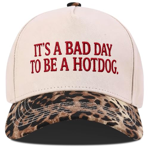 Its A Bad Day to Be A Hotdog Tab Funny Trucker Hats Women Vintage Adjustable Baseball Cap Embroidery Fashion Trucker Hat